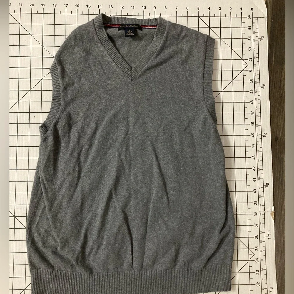 Banana Republic Men’s‎ Medium Grey Cotton Cashmere Vest